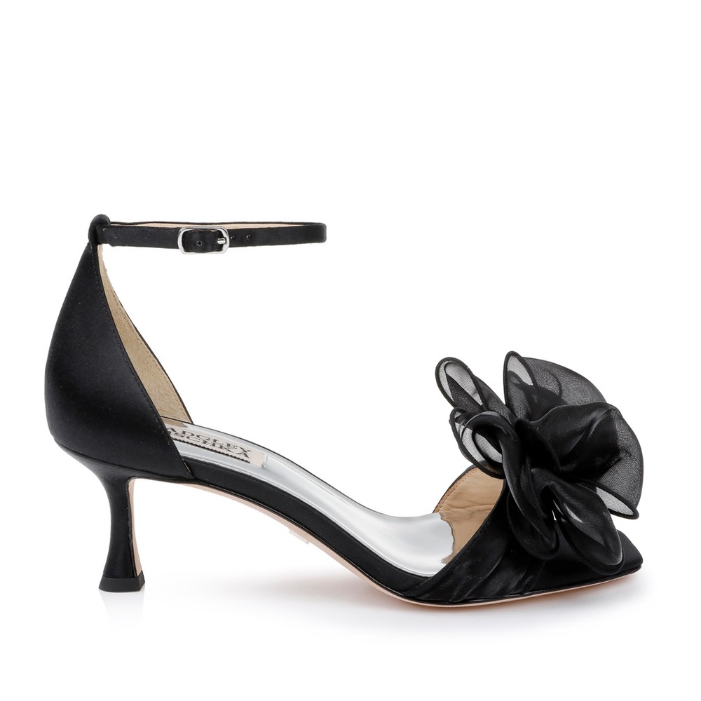 Badgley Mischka Nelly Bowed Kitten Heels NWB 10 womens